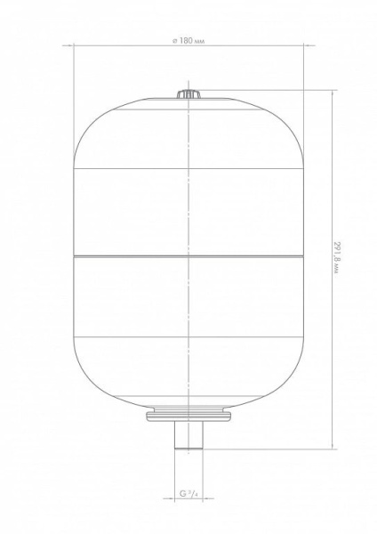 Бак расширительный для отопления Джилекс В 6 л. 7806