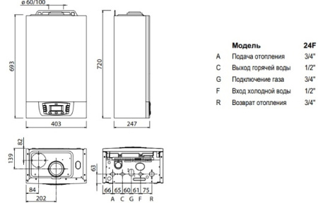 Котёл газовый Termica Grata 32SF 80351032