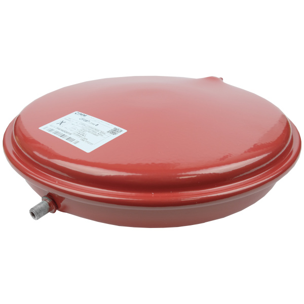 Расширительный бак Cimm 8 л 14 мм (с мелким шагом резьбы) для котлов Baxi, круглый красный (5663880, 5625570), CMM05