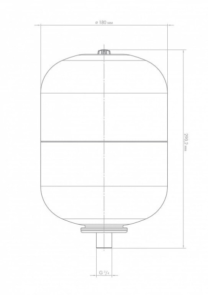 Гидроаккумулятор для водоснабжения Джилекс ВП 6 л. вертикальный 7007