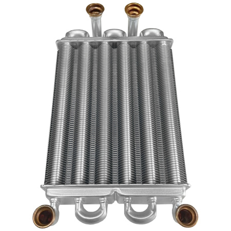 Теплообменник битермический для котлов Ferroli (39819540, 39820060, 37404110)