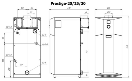 Котёл газовый Лемакс Prestige-30 148613