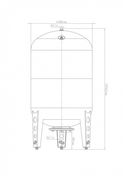 Гидроаккумулятор для водоснабжения Джилекс ВПк 300 л. 7155