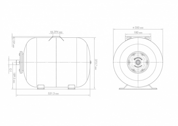 Гидроаккумулятор для водоснабжения Джилекс ГПк 50 л, 7058