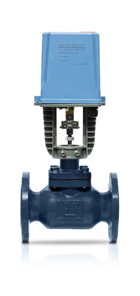Клапан запорно-регулирующий КПСР серия 220 1.27-50-16-1.4105-СТ-4-1-150-У Ду50 Ру40 с электроприводом DAV Controls DAV-310МВ-1000-40-20-220В-IP54