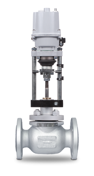 Клапан запорно-регулирующий КПСР серия 220 1.21-32-6,3-1.1100-СТ-4-1-150-У Ду32 Ру40 с электроприводом REGADA STmini 472.0-0NFAC/00