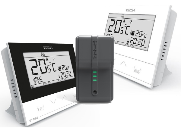 Терморегулятор беспроводной двухпозиционный ST-292v2 программируемый Tech серия 5/10 «Большой Мастер»