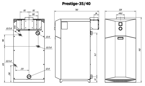 Котёл газовый Лемакс Prestige-40 152498