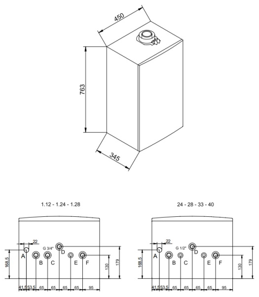 Котёл газовый конденсационный Baxi Luna Duo-tec E 1.28 A7720024 — фото