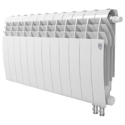 Радиаторы Royal Thermo BiLiner 350 Bianco Traffico VR биметаллические, белые нижнее правое подключение