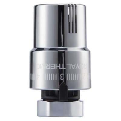 Головка термостатическая (термоголовка) M30x1,5 жидкостная Хром Royal Thermo Design RTO 08.02 — фото