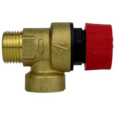 Предохранительный клапан 3 бар Kramer для котлов Baxi, Protherm, Biasi латунь (9950600, 0020027555, 0020025271, BI1001112 IMG), KR212-3 — фото