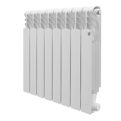 Радиаторы Royal Thermo Revolution 500 2.0 алюминиевые, секционные, белые боковое подключение