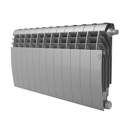 Радиатор Royal Thermo BiLiner 350 Silver Satin VDR 12 секций — фото