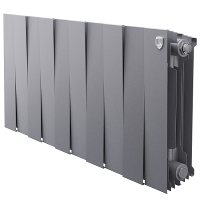 Радиаторы Royal Thermo PianoForte 300 Silver Satin биметаллические, серебристые боковое подключение
