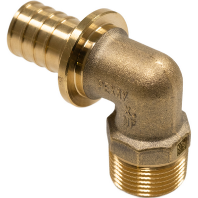 Угольник 90° PEX переходной Н латунь DZR Рехау Rautitan MX — фото