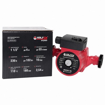 Насос циркуляционный для отопления Valfex VCP 25-60G 180 мм RS25/6G-180 — фото