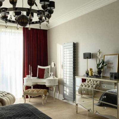 Радиаторы Royal Thermo PianoForte Tower 500 Silver Satin биметаллические, серебристые боковое подключение — фото