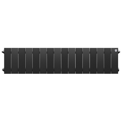 Радиаторы Royal Thermo PianoForte 200 Noir Sable биметаллические, чёрные боковое подключение — фото