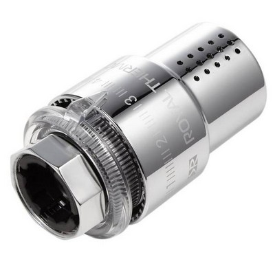 Головка термостатическая (термоголовка) M30х1,5 жидкостная Хром Royal Thermo Design RTO 07.0010 — фото