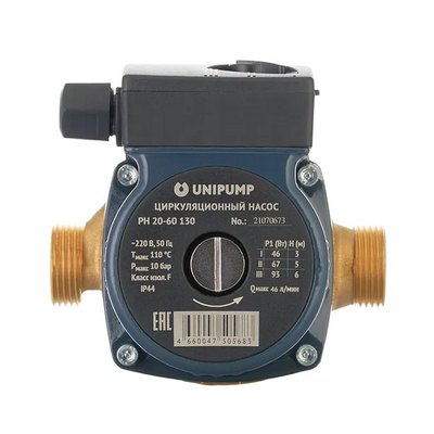 Насос циркуляционный для отопления Unipump PН 20-60/130 66193 — фото
