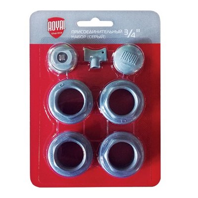 Комплект пробок 7 шт. 3/4'' Royal Thermo серебристый НС-1156765 — фото