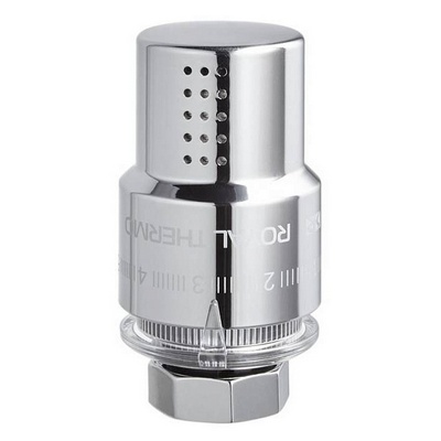 Головка термостатическая (термоголовка) M30х1,5 жидкостная Хром Royal Thermo Design RTO 07.0010 — фото