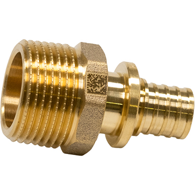 Переходник с наружной резьбой Рехау MX Ø40xR1 1/4″ для PE-X труб RAUTITAN, латунный 11093231001 — фото