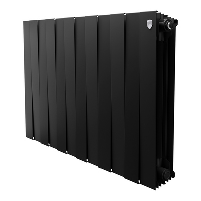 Радиаторы Royal Thermo PianoForte 500 Noir Sable биметаллические, чёрные боковое подключение — фото