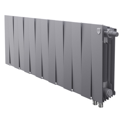 Радиатор Royal Thermo PianoForte 300 Silver Satin VDR, 14 секций — фото