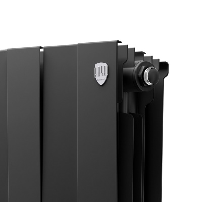 Радиаторы Royal Thermo PianoForte 200 Noir Sable биметаллические, чёрные боковое подключение — фото