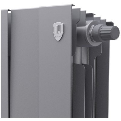Радиаторы Royal Thermo PianoForte 300 Silver Satin VDR биметаллические, серебристые нижнее правое подключение — фото