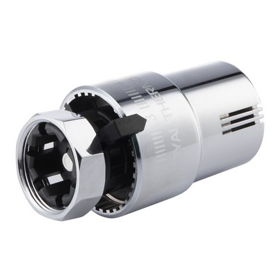 Головка термостатическая (термоголовка) M30x1,5 жидкостная Хром Royal Thermo Design RTO 08.02 — фото
