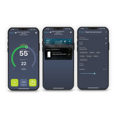 Водонагреватель накопительный Ballu Smart WiFi DRY+ BWH/S 100 НС-1161201 — фото