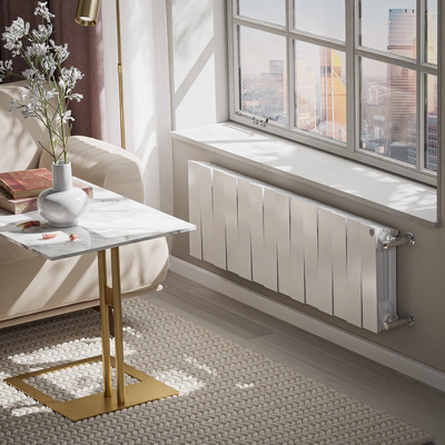Радиаторы Royal Thermo PianoForte 300 Bianco Traffico биметаллические, белые боковое подключение — фото