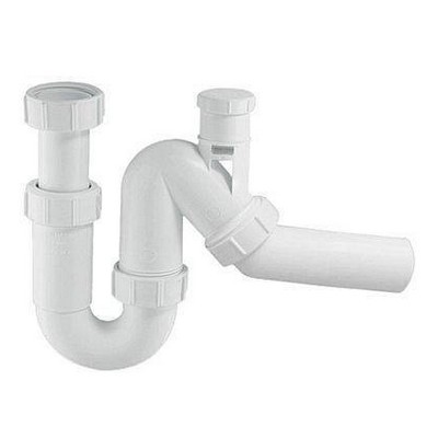 Сифон для раковины McAlpine 11/2"х40 без выпуска с вентиляционным клапаном MRSK12V — фото
