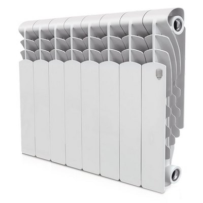 Радиаторы Royal Thermo Revolution 350 2.0 алюминиевые, секционные, белые боковое подключение — фото