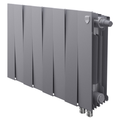 Радиатор Royal Thermo PianoForte 300 Silver Satin VDR, 8 секций — фото