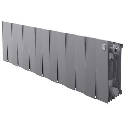 Радиаторы Royal Thermo PianoForte 200 биметаллические, серебристые боковое подключение — фото