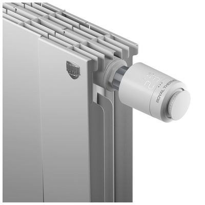 Головка термостатическая (термоголовка) M30х1,5 + Click Белый Royal Thermo Smart Heat RTE 77.001 — фото