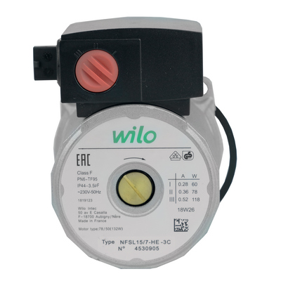 Двигатель циркуляционного насоса Wilo KSL 15/7-3C (по часовой стрелке) (7824698, 4520152, 4531203, 7876469-2) — фото