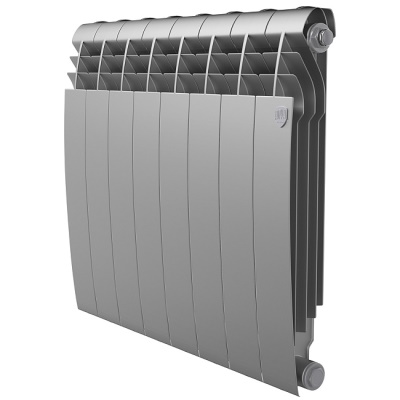 Радиаторы Royal Thermo BiLiner 500 Silver Satin биметаллический, серебристый боковое подключение