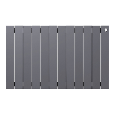 Радиаторы Royal Thermo PianoForte 500 Silver Satin биметаллические, серебристые боковое подключение — фото