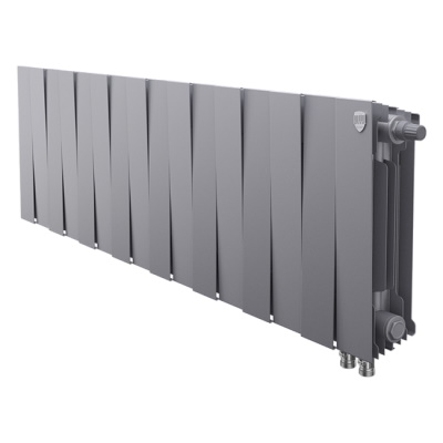 Радиаторы Royal Thermo PianoForte 300 Silver Satin VDR биметаллические, серебристые нижнее правое подключение
