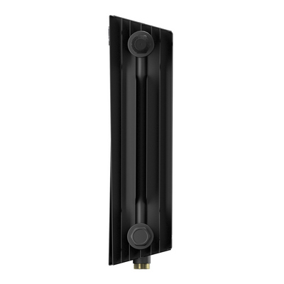 Радиаторы Royal Thermo PianoForte 300 Noir Sable VDR биметаллические, чёрные нижнее правое подключение — фото