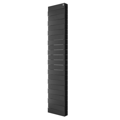 Радиаторы Royal Thermo PianoForte Tower 300 Noir Sable биметаллические,чёрные боковое подключение — фото