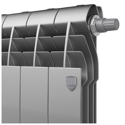 Радиаторы Royal Thermo BiLiner 500 Silver Satin VDR биметаллические, серебристые нижнее правое подключение — фото