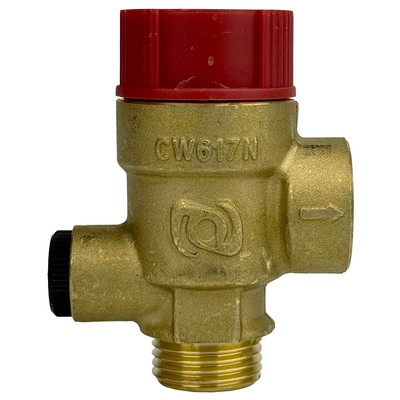 Предохранительный клапан 3 бар для котлов Bosch, Buderus Logamax U012/U014, Junkers латунь (87215743960), NV5003 — фото