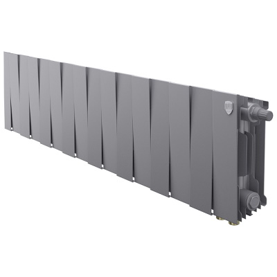 Радиаторы Royal Thermo PianoForte 200 Silver Satin VDR биметаллические, серебристые нижнее правое подключение