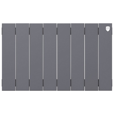 Радиаторы Royal Thermo PianoForte 300 Silver Satin биметаллические, серебристые боковое подключение — фото